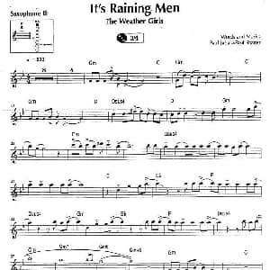 萨克斯谱 | It's Raining Men