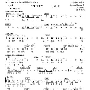 Pretty Boy_通俗唱法乐谱_词曲:杜嘉心 克林 Shades of Purple