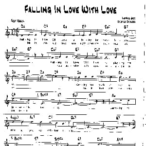 FALLING IN LOVE WITH LOVE 降B爵士乐谱