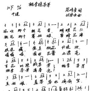 桃李艳芬芳_歌谱投稿_词曲:范修奎 伏登全