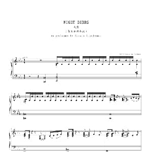 夜莺 钢琴谱 Richnew