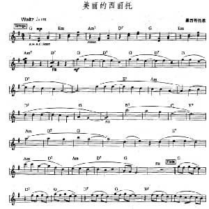 电子琴谱 | 美丽的西丽托 爵士乐版 墨西哥民歌