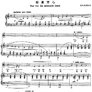 寂寞芳心_外国歌谱_词曲: 柴可夫斯基