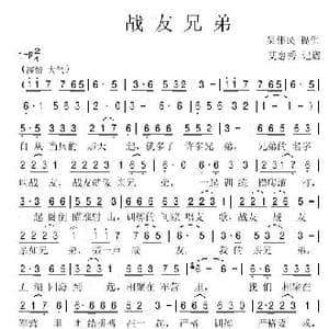 战友兄弟_歌谱投稿_词曲:吴伟民