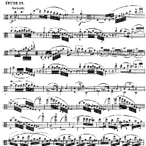 克莱采尔 中提琴练习曲40首 ETUDE 27 29