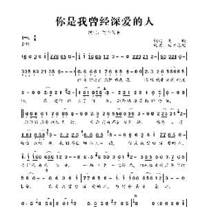 你是我曾经深爱的人_歌曲简谱_词曲:刘曦 刘曦