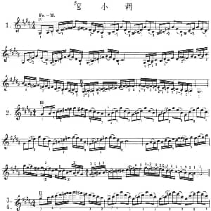 小提琴谱 | #g 小调