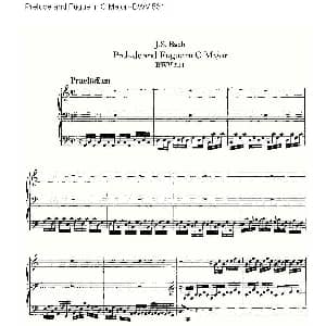 Prelude and Fugue in C Major BWV 531 管风琴谱 ohann Sebastian Bach 德 约翰 塞巴斯蒂安 巴赫