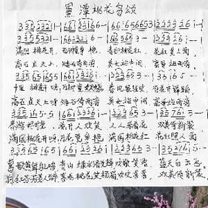 黑潭桃花岛颂_歌谱投稿