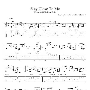 tommy emmanuel stay close to me 吉他谱