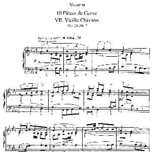 Dix Pièces de Genre Op.10 钢琴谱 朱尔斯 埃米尔 马斯涅
