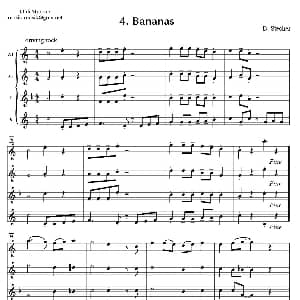 萨克斯谱 | Bananas 四重奏