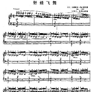 手风琴谱 | 野蜂飞舞 宋兴元改编版