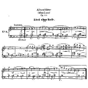 Albumblätter Op.124 钢琴谱 罗伯特 舒曼