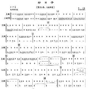 好日子_歌曲简谱_词曲: 李昕