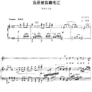 我是雅鲁藏布江_美声唱法乐谱_词曲:张东辉 吕锋