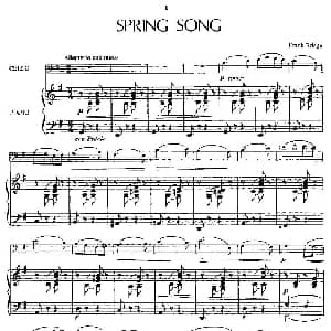 SPRING SONG 春之歌 大提琴 钢琴