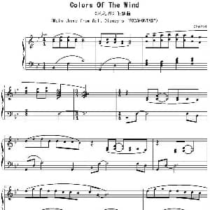 风之彩 钢琴谱 Zinc制谱