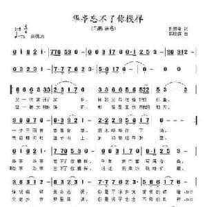 华亭忘不了你模样_民歌简谱_词曲:折建锋 韩晓辉