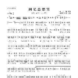 回忆总想哭_歌曲简谱_词曲:姜玉阳 姜玉阳