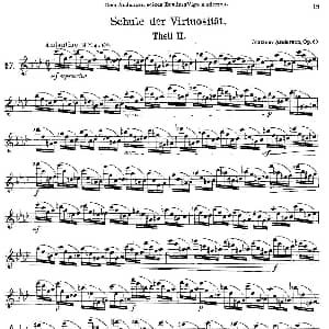 长笛曲谱 | Schule der Virtuosität. Op. 60 17 丹麦 安德森