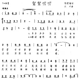 絮絮叨叨_通俗唱法乐谱_词曲:张勋南 汪平