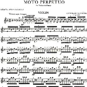 小提琴谱 | MOTO PERPETUO 无穷动 诺瓦切克