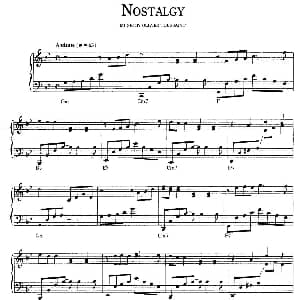 Nostalgy 钢琴谱