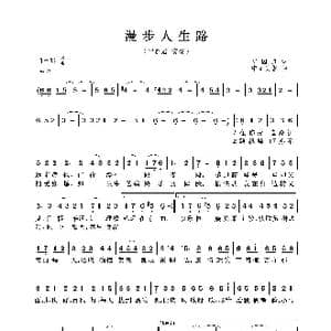 漫步人生路_歌曲简谱_词曲:郑国江 中岛美雪