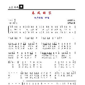 春风的家_歌谱投稿_词曲:李成福 左翼建