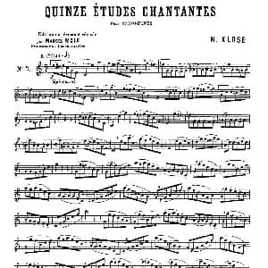 萨克斯谱 | Klose Etudes Chantantes Pour Saxophone 练习曲之三
