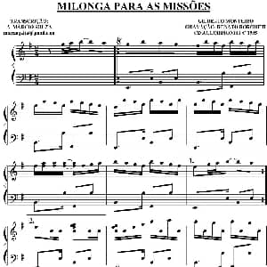 手风琴谱 | Milonga Para As Missoes 秋日起舞