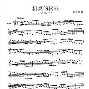 机灵的松鼠_歌曲简谱_词曲: 杨会林
