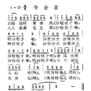 苏北小调_夸金索_民歌简谱