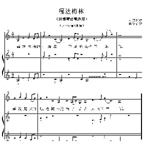 嘎达梅林 钢琴谱 杨华