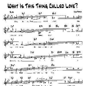 WHAT IS THIS THING CALLED LOVE？ 降B爵士乐谱
