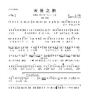 天使之泪_歌曲简谱_词曲:谭旋 谭旋