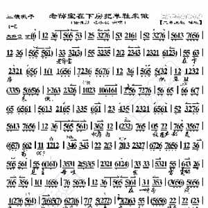 三娘教子 老薛保在下房把草鞋来做_歌曲简谱_词曲:暂无 恒流星制谱