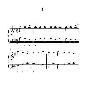 一.非连音练习8 钢琴谱