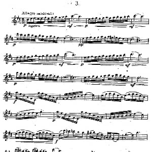 萨克斯谱 | 奇特克 萨克斯练习曲之三 ETUDY PRO SAXOPHON FR ZITRK.op.3