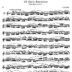 萨克斯谱 | klose 25首萨克斯练习曲 17