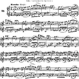 长笛曲谱 | 柯勒40首长笛提高练习曲OP.55 NO.25 Kohler 柯勒