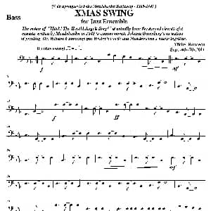 XMAS SWING 贝司分谱