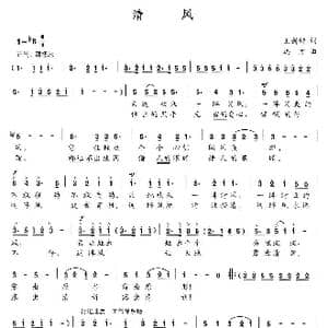 清风_歌曲简谱_词曲:王剑钟 远方