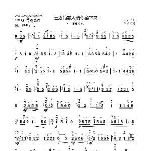 远方的客人请你留下来_歌曲简谱_词曲:云南民歌