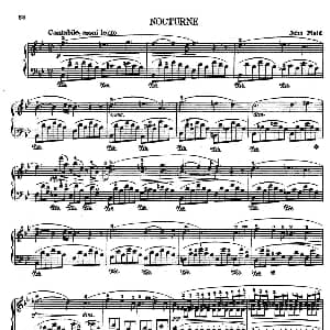 Nocturne No.5 in B flat Major 钢琴谱 约翰 菲尔德 John Field