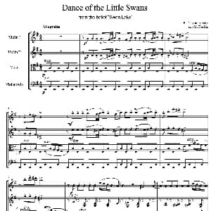 小提琴谱 | Dance of the Little Swans 四只小天鹅 弦乐四重奏