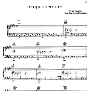 TEMPUS VERNUM _外国歌谱