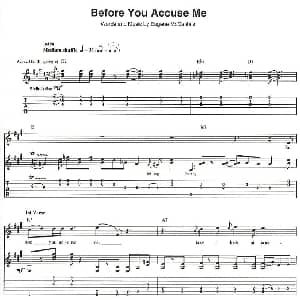 Before You Accuse Me 吉他谱