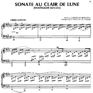 SONATE AU CLAIR DE LUNE 钢琴谱